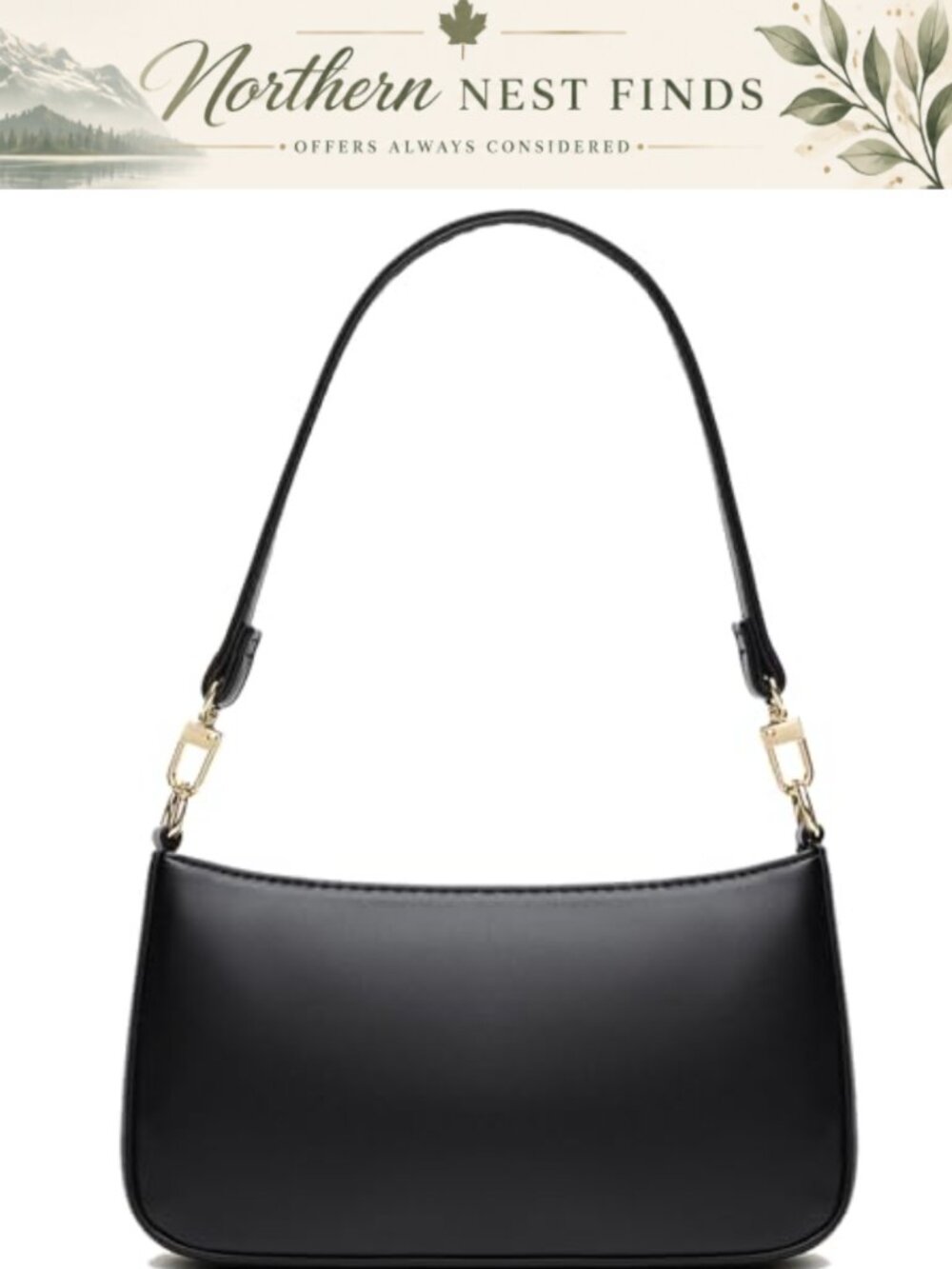 Vegan Leather Shoulder Bag Retro Clutch Crossbody Tote Handbag